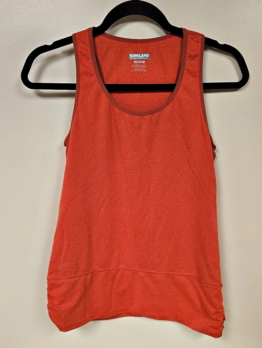 Kirkland Bright Orange Athletic Tank Top Size Medium Like New